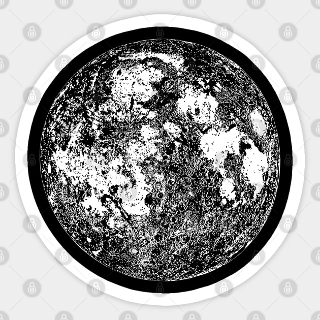 Moon Map Sticker by Sirenarts